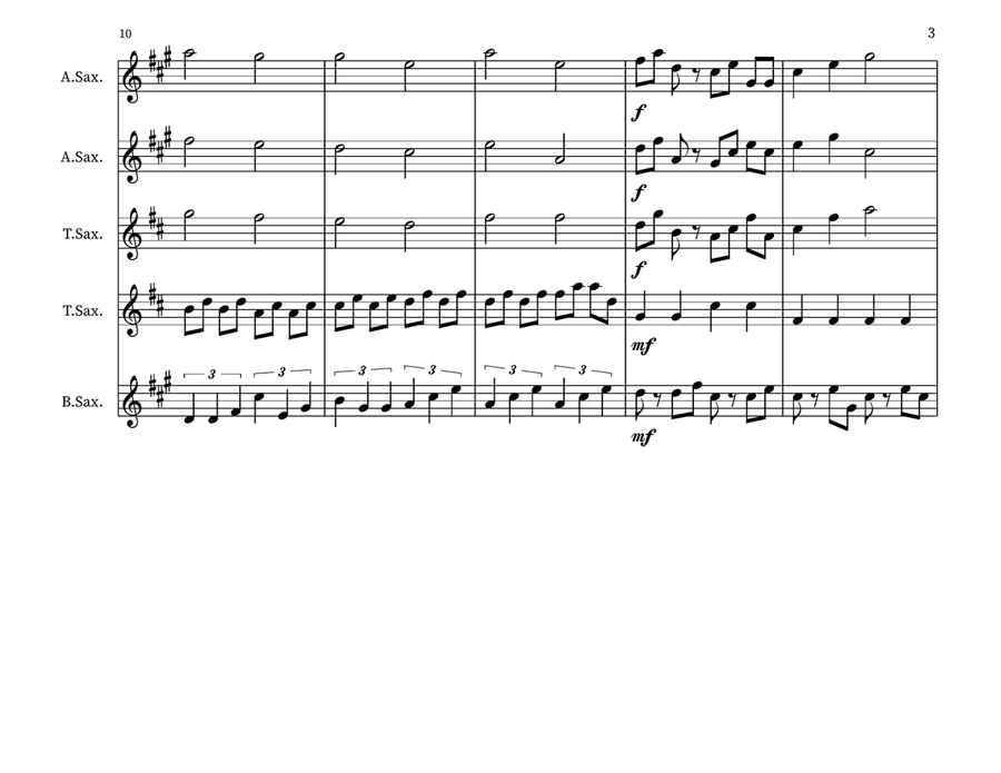 Terry's Madhouse Small Ensemble scores gallery preview page 3