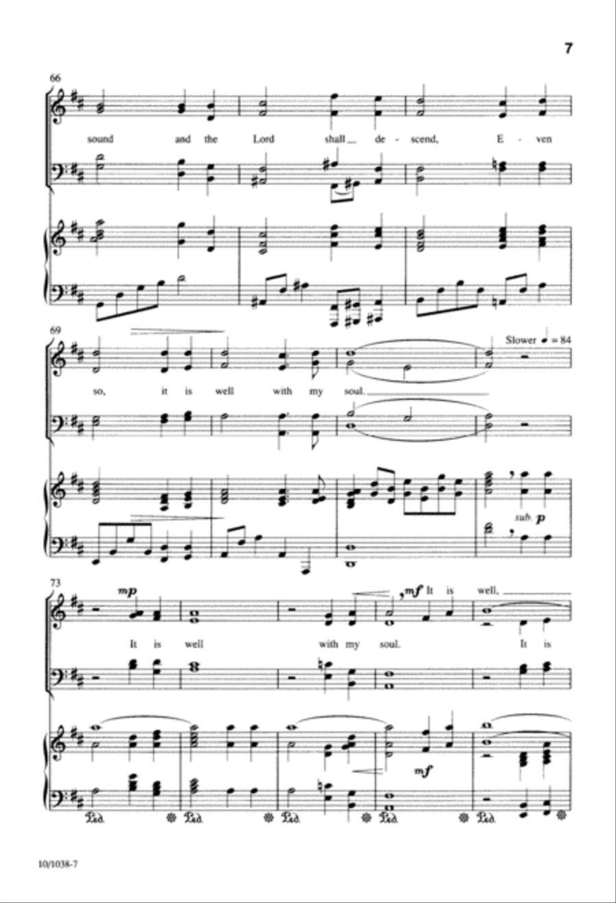 It Is Well With My Soul 4-Part scores gallery preview page 7