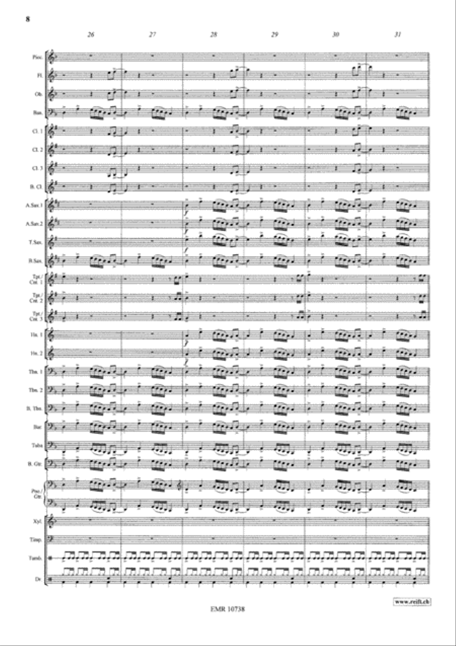 La Soupe Aux Choux Concert Band scores gallery preview page 9