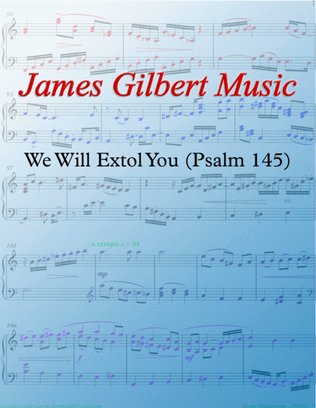 Book cover for We Will Extol You (Psalm 145)