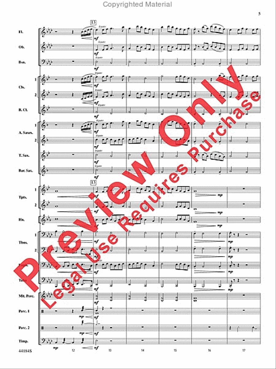 Hsien Concert Band scores gallery preview page 5
