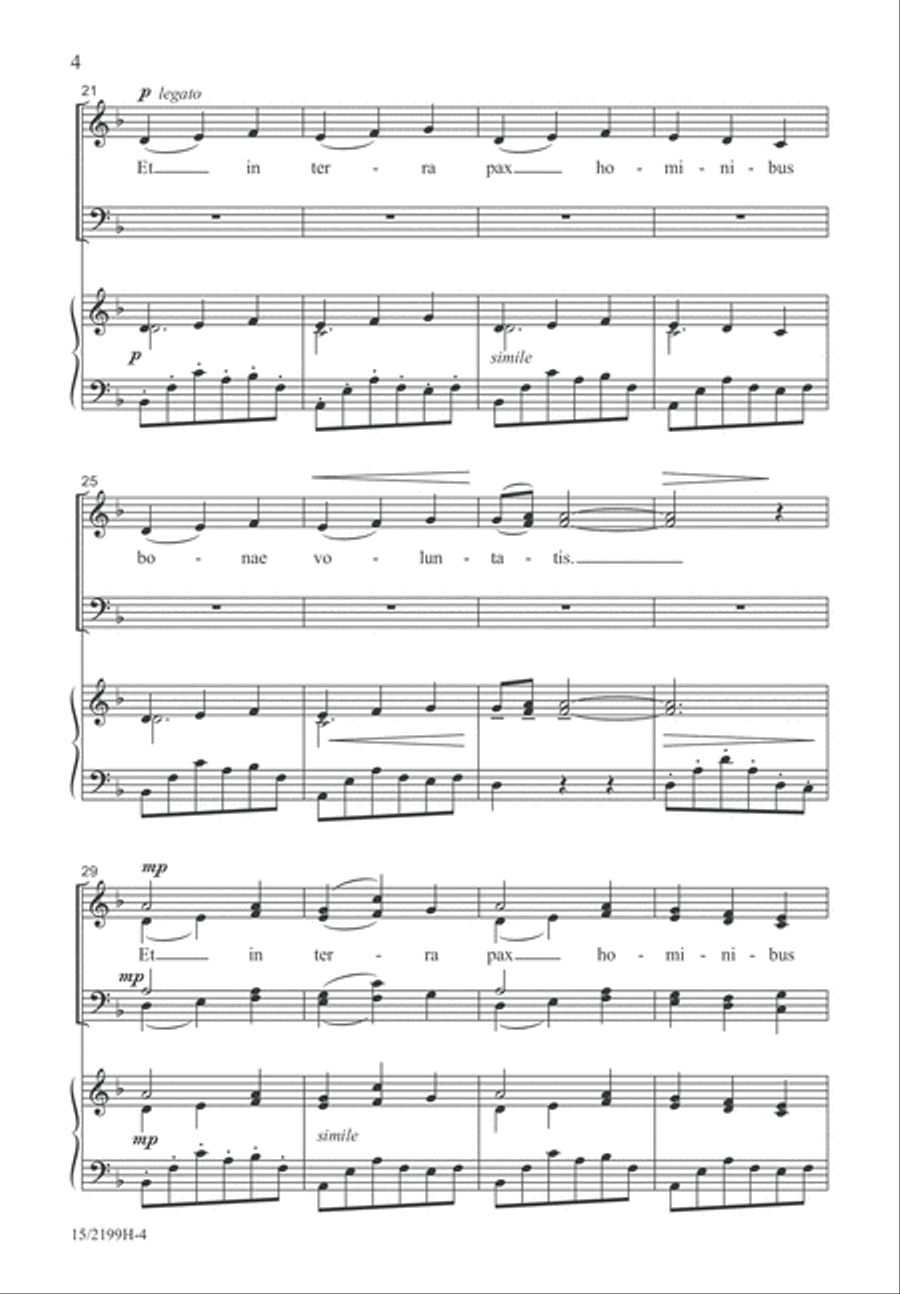 Gloria 4-Part scores gallery preview page 4