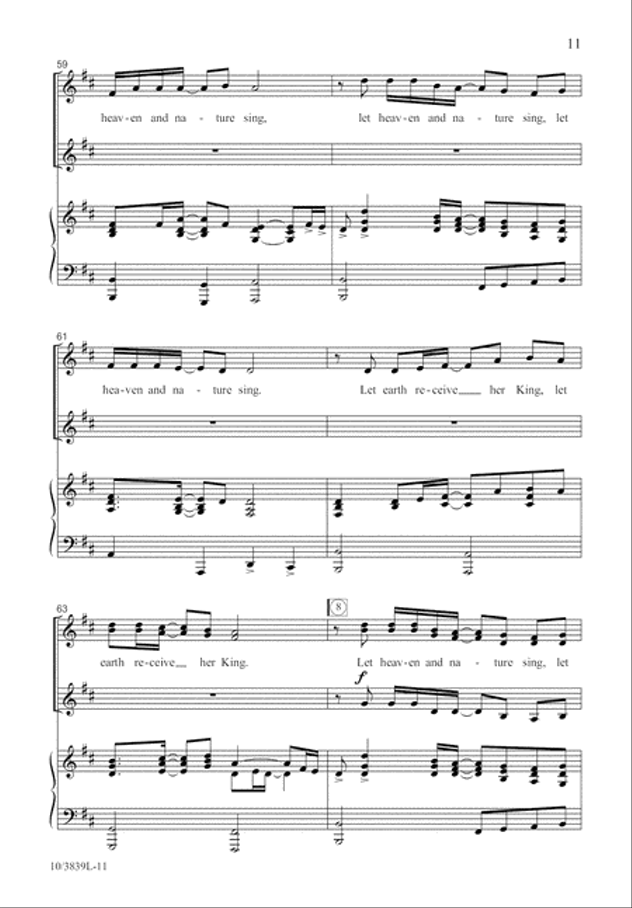 Let Heaven and Nature Sing SSA scores gallery preview page 12