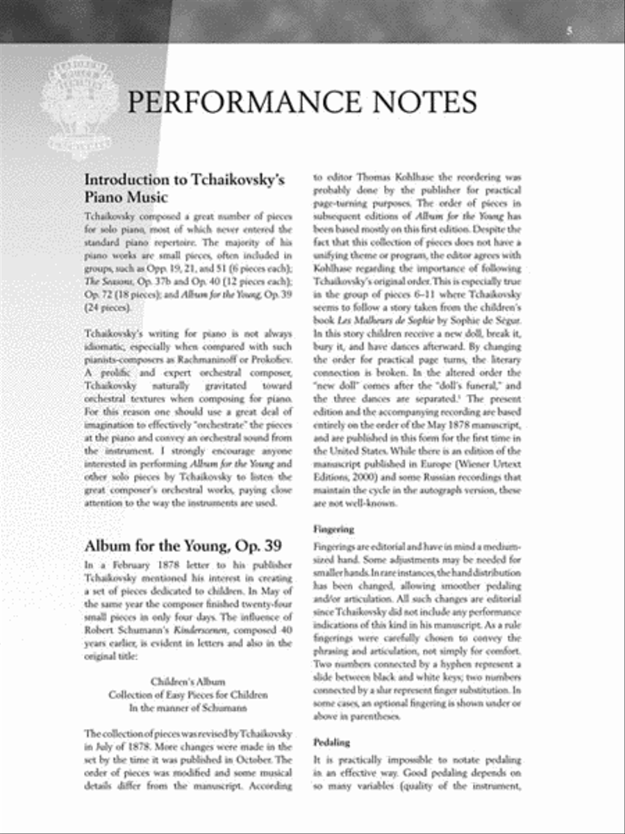 Album for the Young Piano Solo scores gallery preview page 5