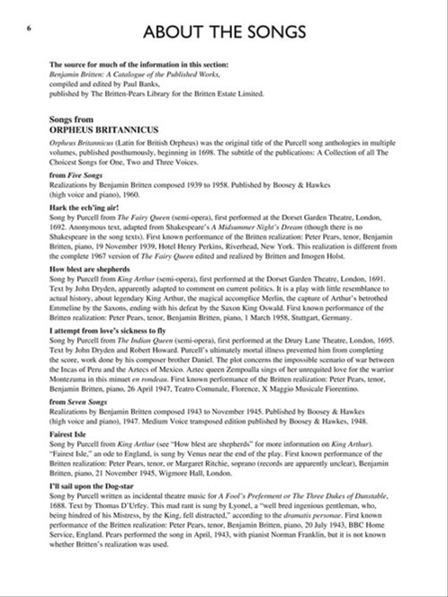 Henry Purcell: 12 Selected Songs Medium Voice scores gallery preview page 4
