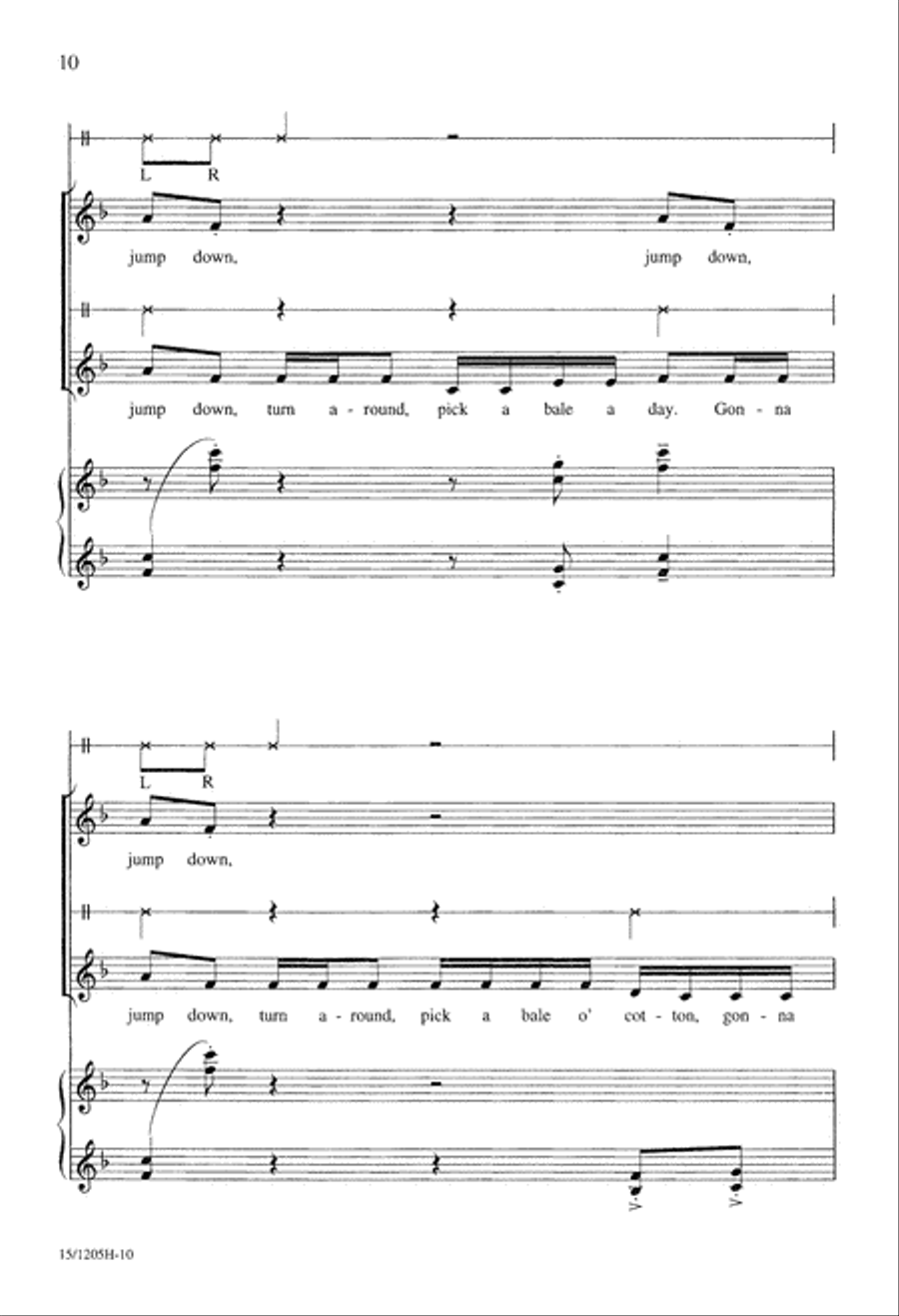 American Folk Rhapsody 4-Part scores gallery preview page 10