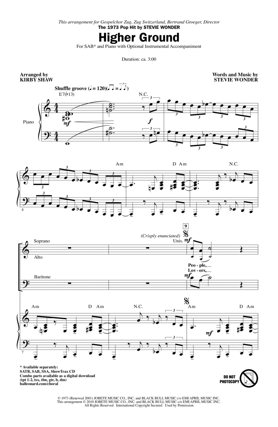Higher Ground Higher Ground SAB scores gallery preview page 1