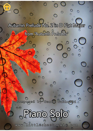 Book cover for Autumn Prelude No. 2 in D Flat Major (from "Autumn Preludes")