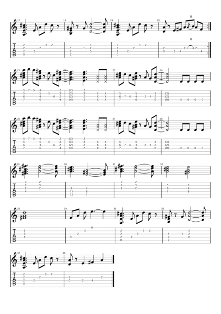 Feel Good Acoustic Guitar scores gallery preview page 2