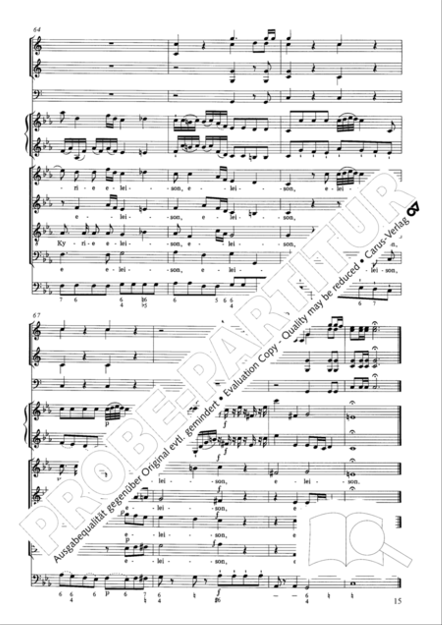 Requiem in C minor 4-Part scores gallery preview page 21