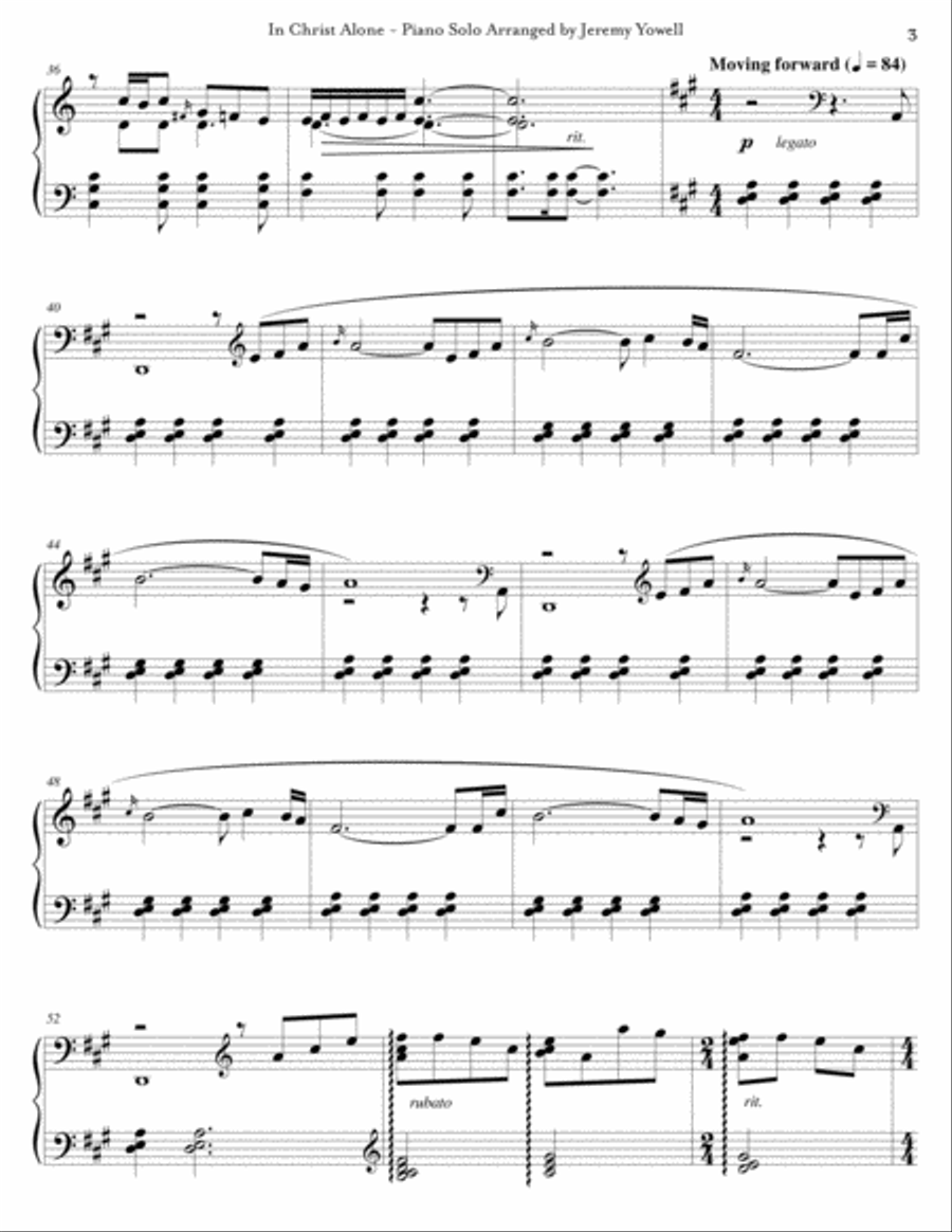 In Christ Alone In Christ Alone Piano Solo scores gallery preview page 4