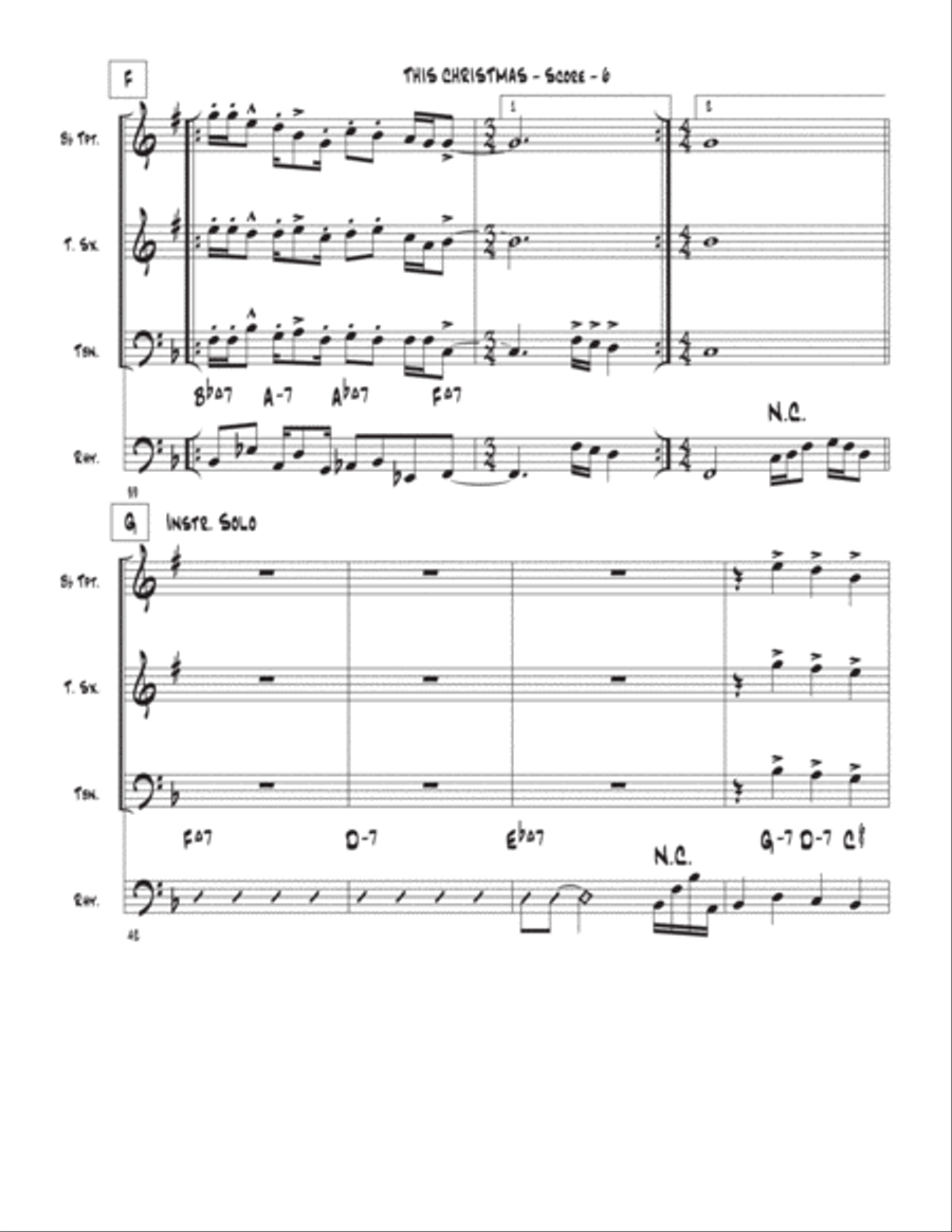 This Christmas This Christmas Tenor Saxophone scores gallery preview page 6