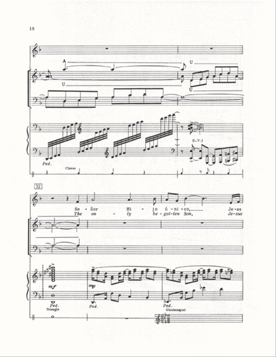 The Cuban Mass (Vocal Score) 4-Part scores gallery preview page 15