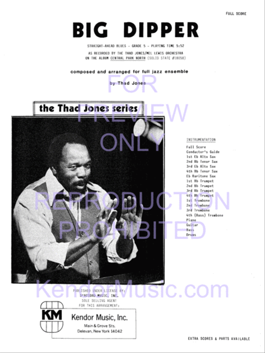 Big Dipper Jazz Ensemble scores gallery preview page 2