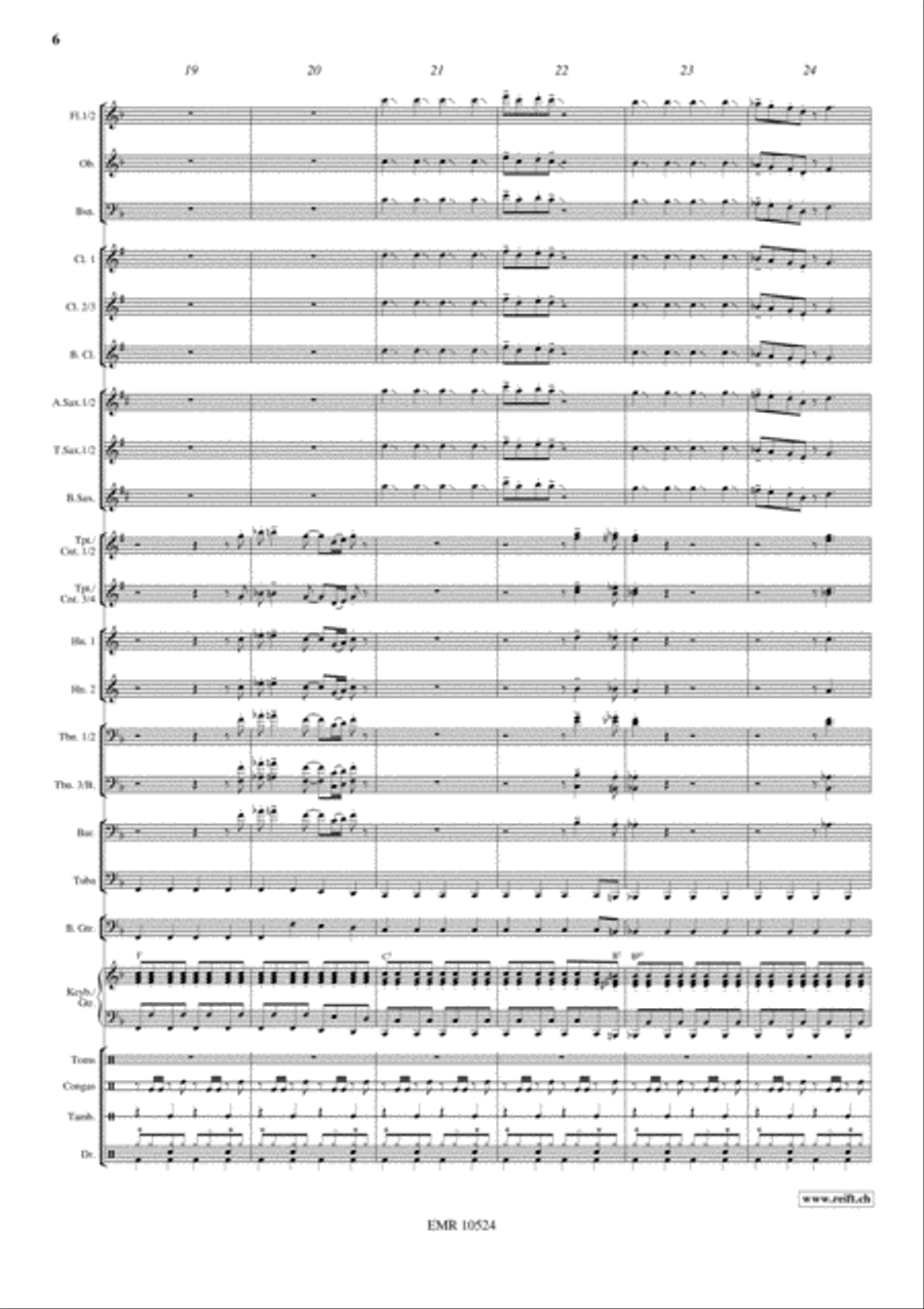 Disco Lady Concert Band scores gallery preview page 7