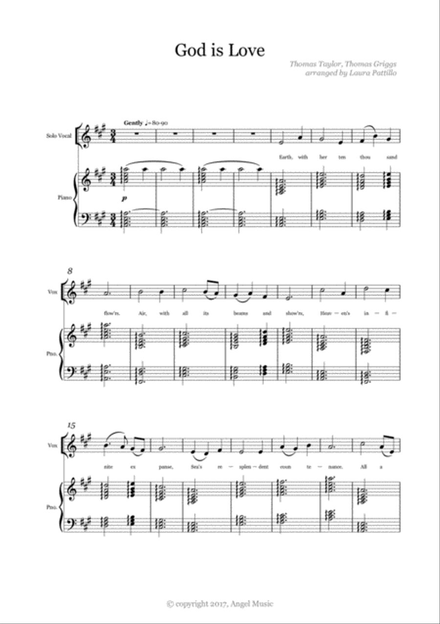 God Is Love Voice scores gallery preview page 1