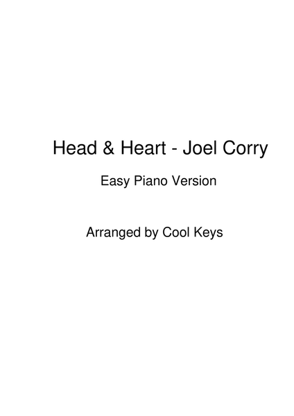 Head & Heart - Joel Corry - Easy Piano version by Cool Keys image number null