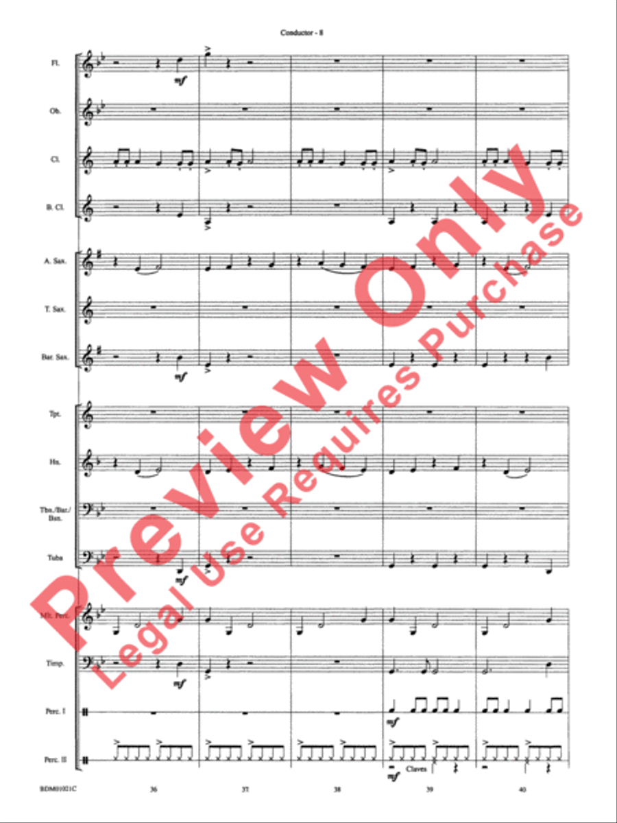 Furioso Concert Band scores gallery preview page 12
