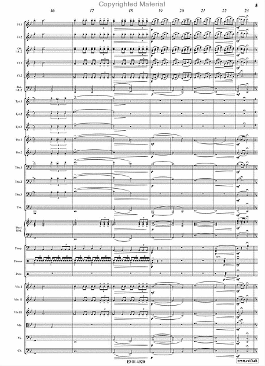 King Arthur Orchestra scores gallery preview page 5