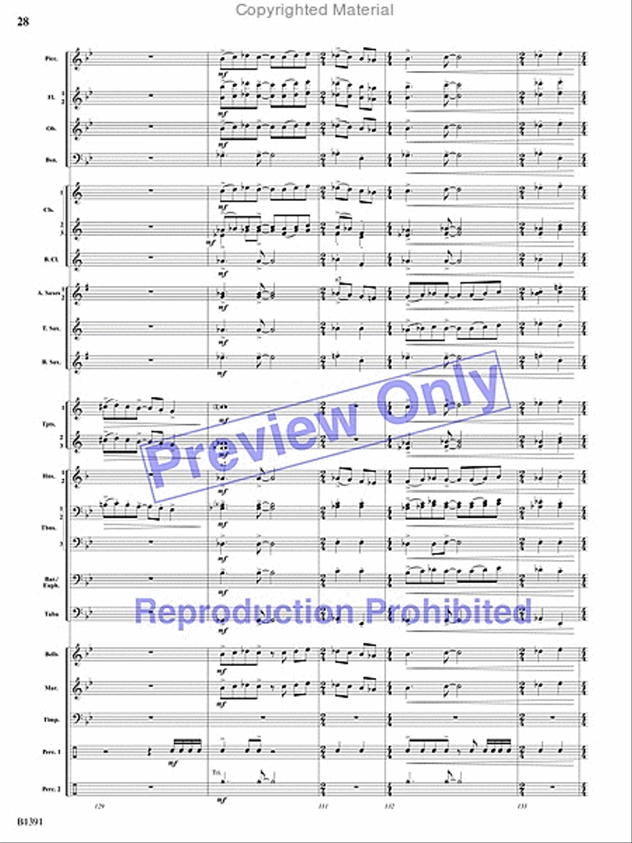 Sunburst Concert Band scores gallery preview page 27