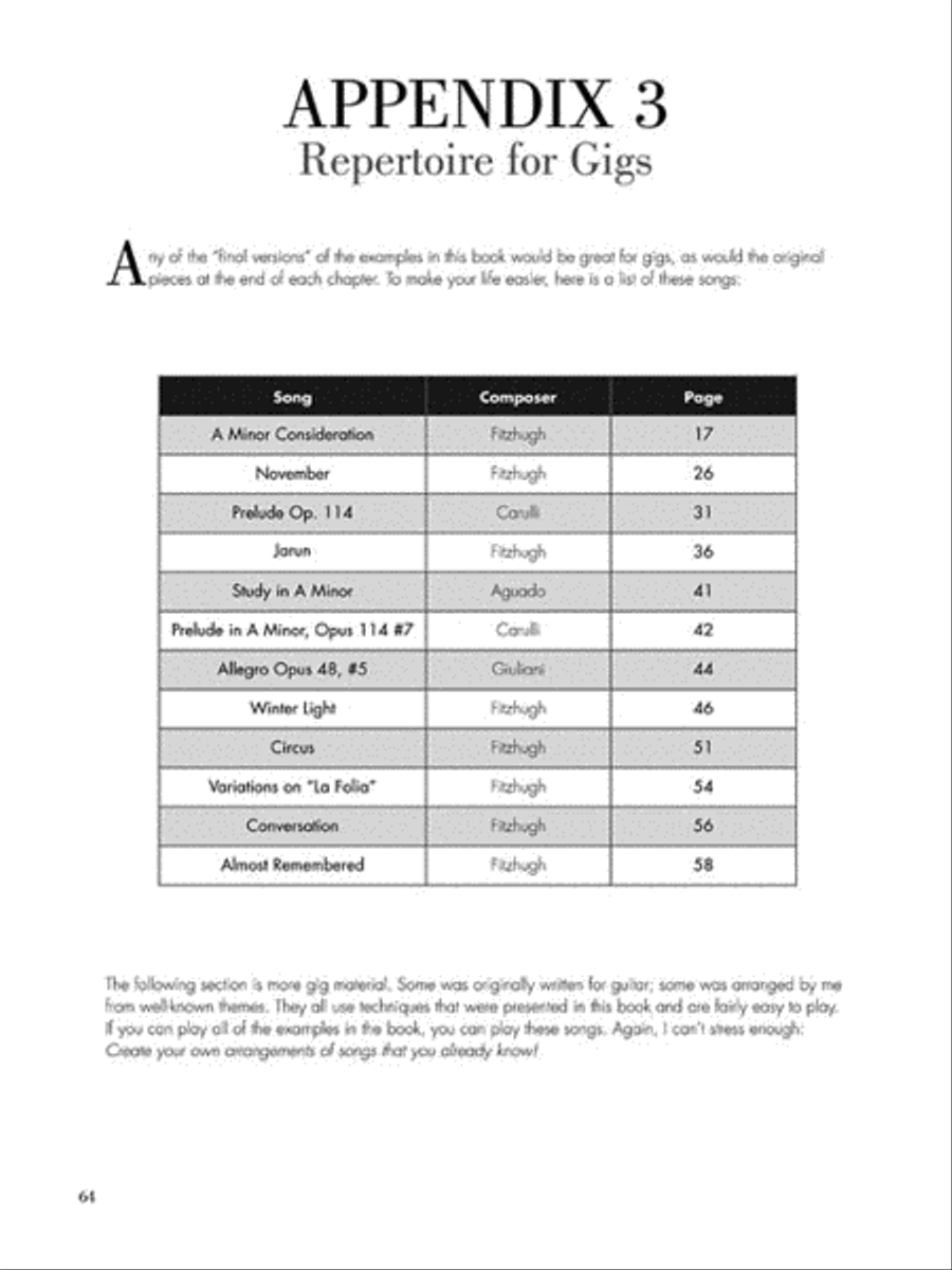 Classical Guitar for the Steel-String Guitarist Acoustic Guitar scores gallery preview page 7