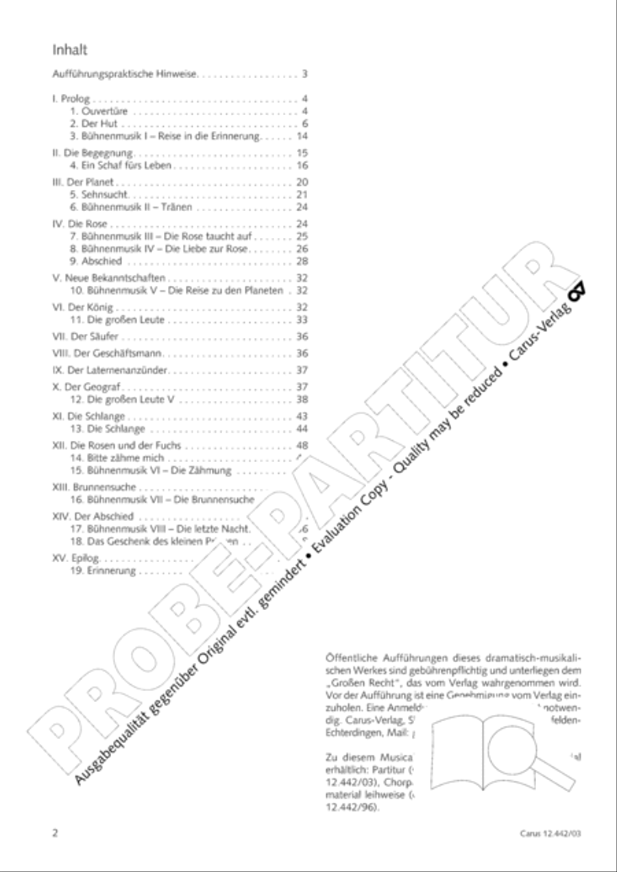 Der kleine Prinz 3-Part scores gallery preview page 4