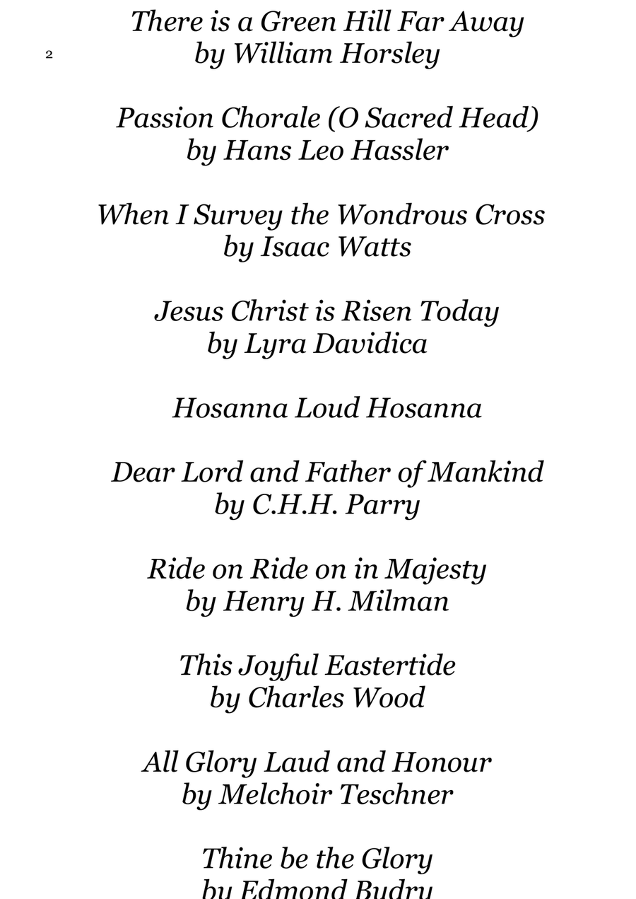 10 Easter Hymns for Woodwind Quartet 10 Easter Hymns for Woodwind Quartet Small Ensemble scores gallery preview page 2
