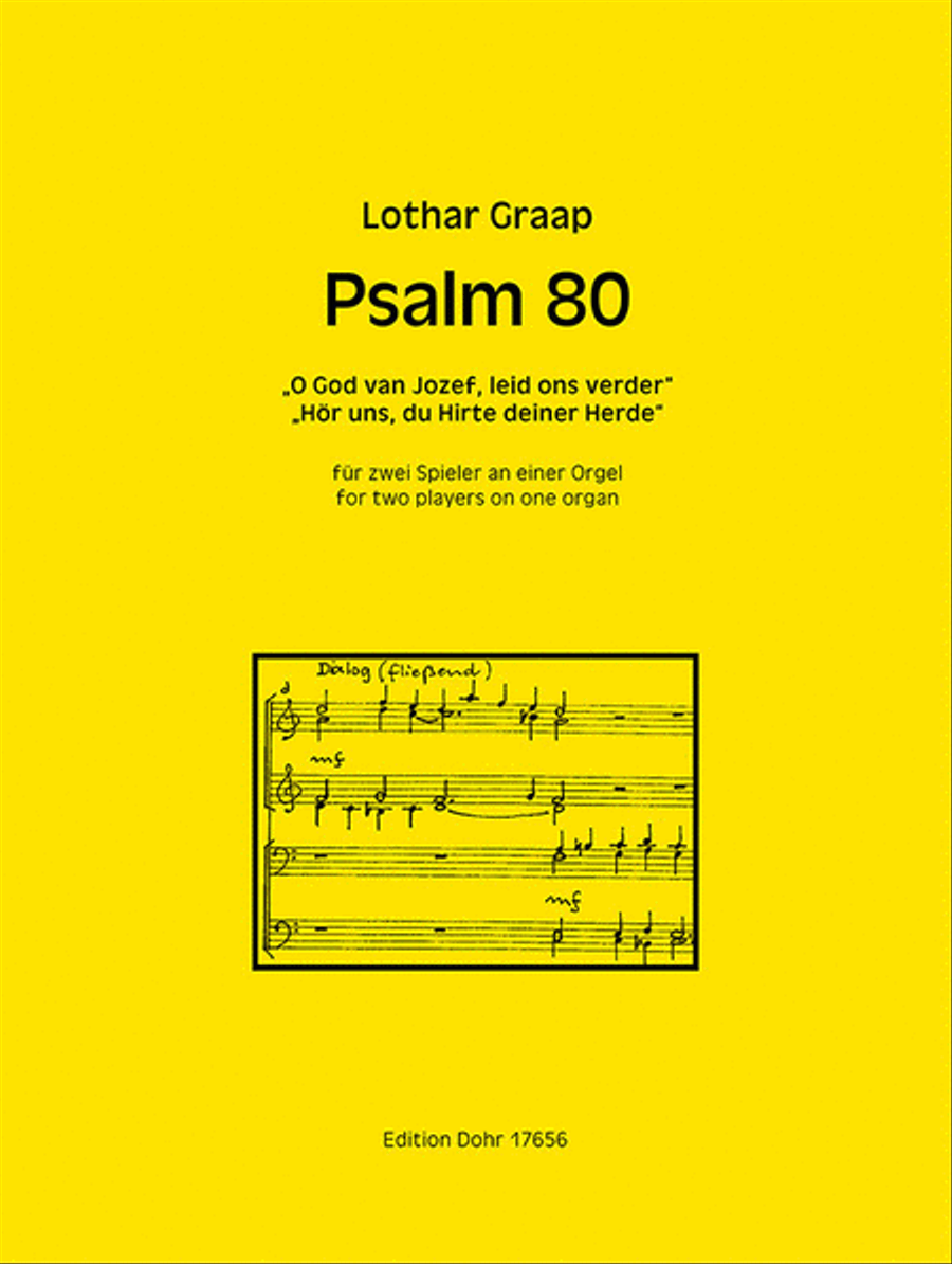 Psalm 80 für zwei Spieler an einer Orgel 