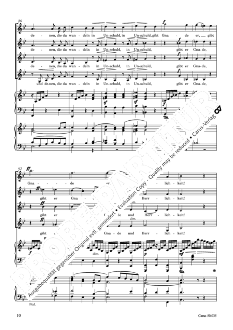How beautiful is thy dwelling place (Wie lieblich sind deine Wohnungen) SSAA scores gallery preview page 11