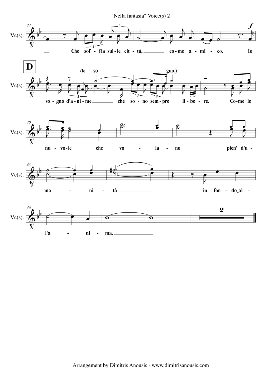 Nella Fantasia Vocal Duet scores gallery preview page 4