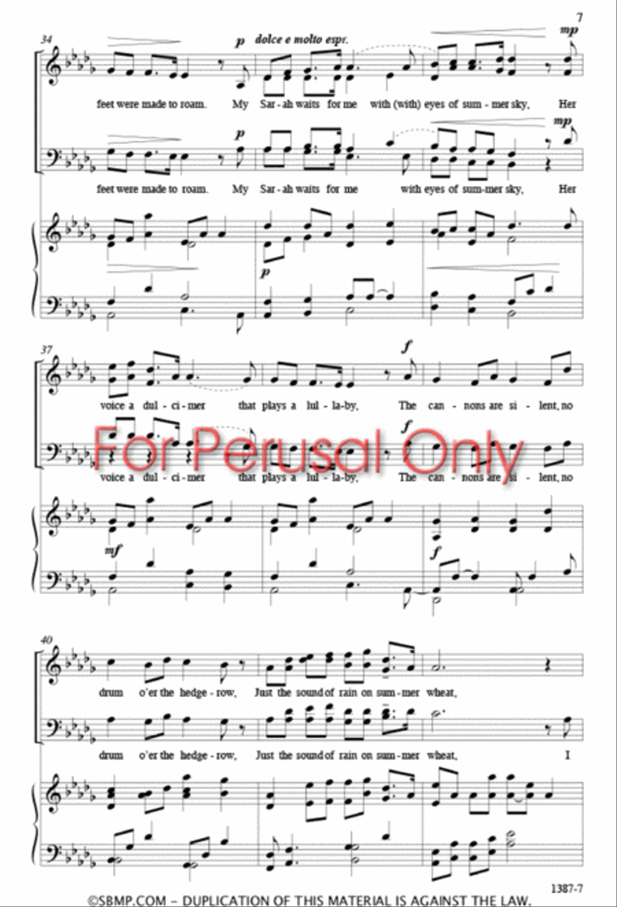 Dance for Love 4-Part scores gallery preview page 6