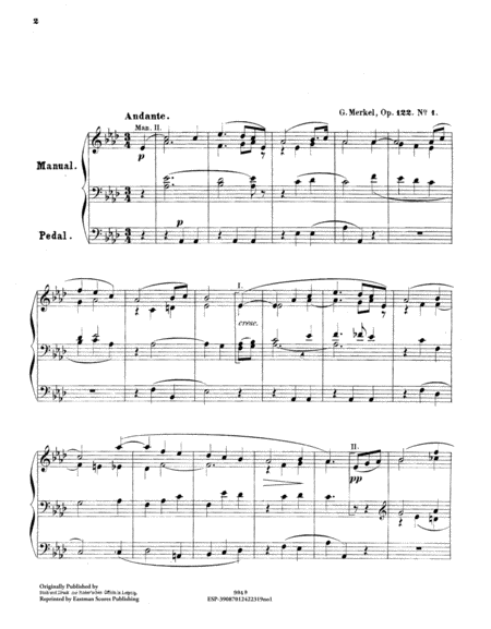 Zwei Andante, feur Orgel zum Concertgebrauche, op. 122. no 1