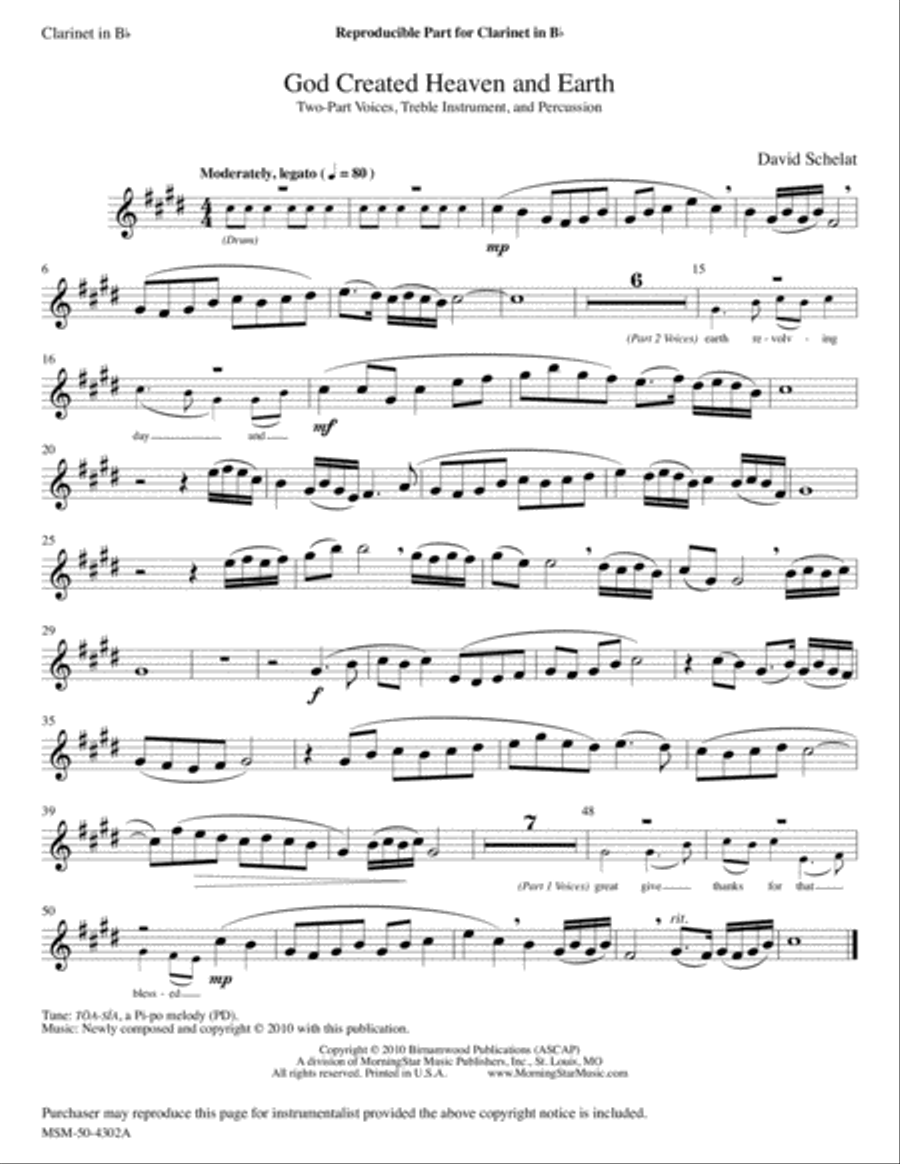 God Created Heaven and Earth Choir scores gallery preview page 2