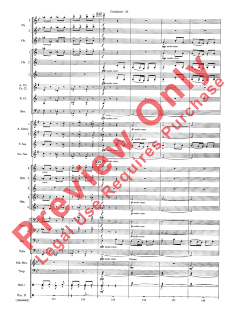 The Dam Busters Concert March Concert Band scores gallery preview page 29