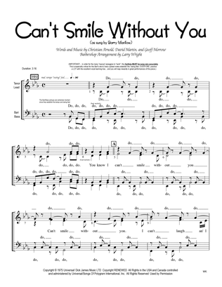 Book cover for Can't Smile Without You