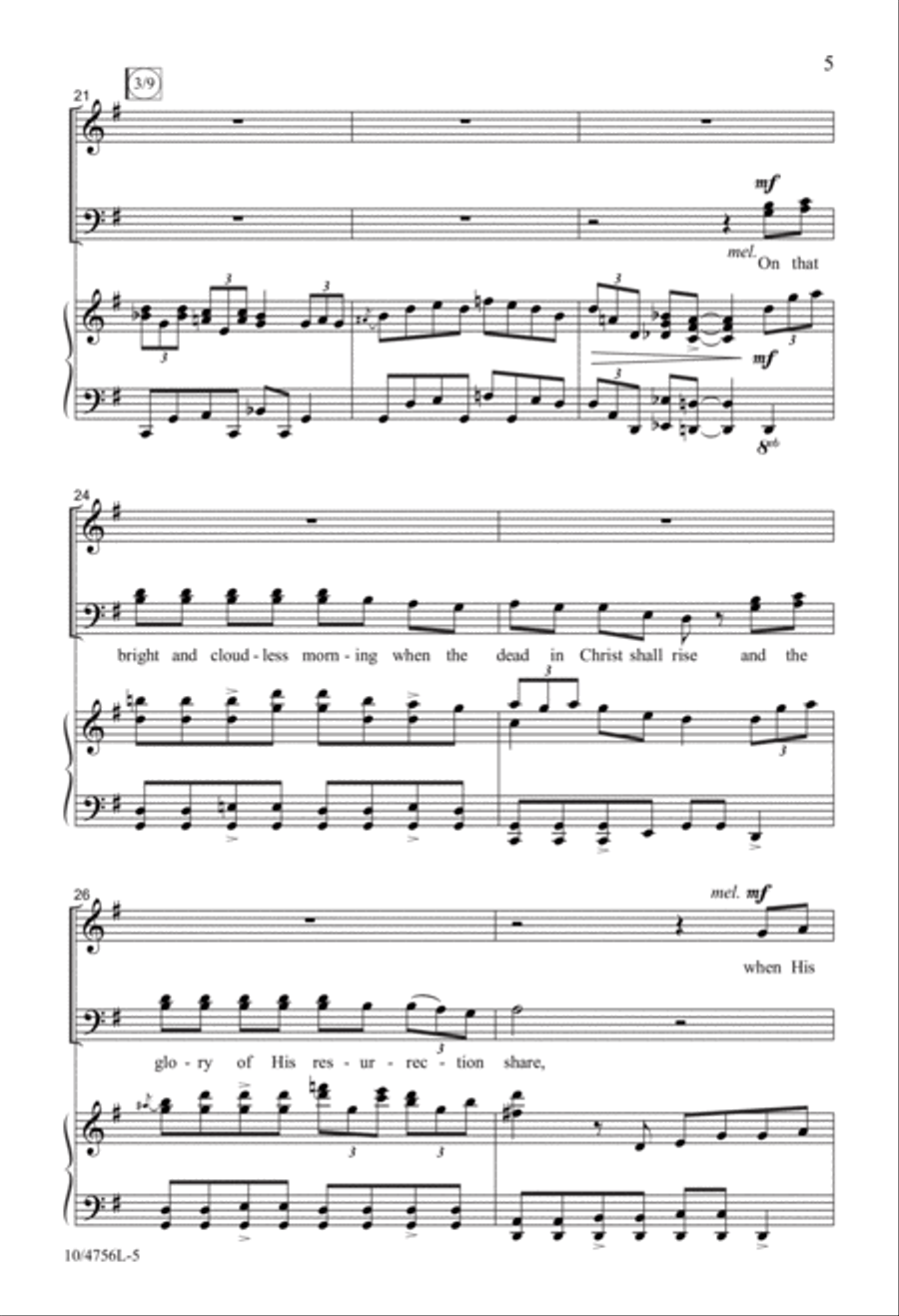When the Roll Is Called Up Yonder 4-Part scores gallery preview page 5