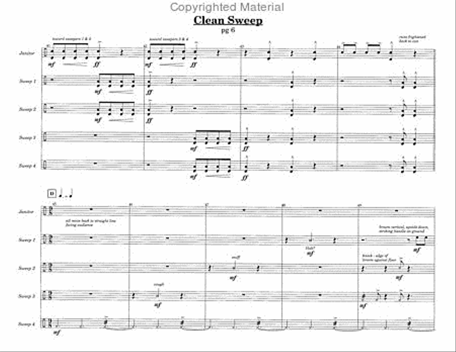 Clean Sweep Clean Sweep Percussion Ensemble scores gallery preview page 6