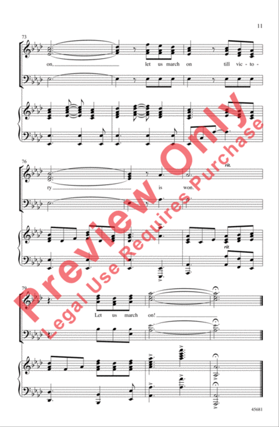 Lift Every Voice and Sing 3-Part scores gallery preview page 10