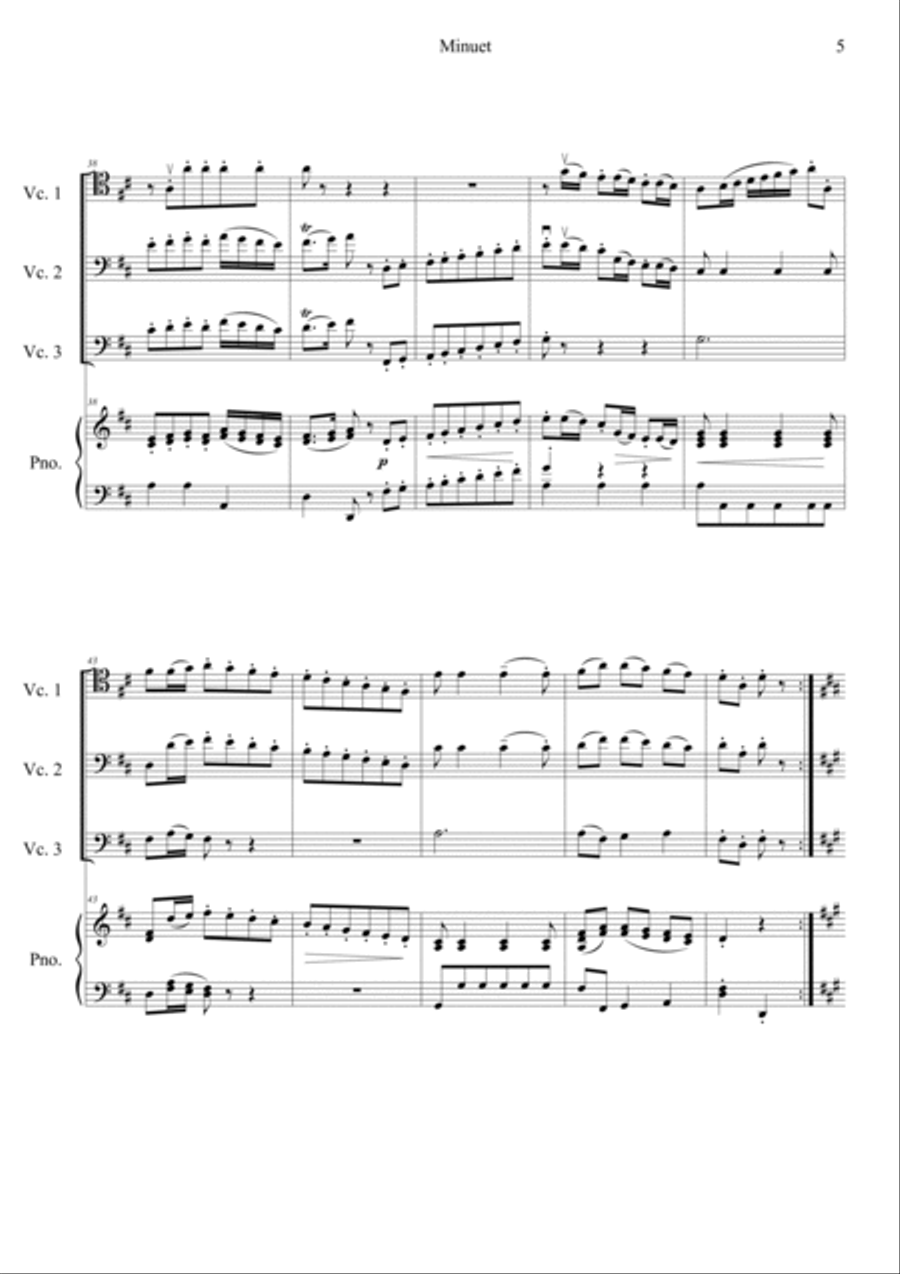 Minuet Piano Quartet scores gallery preview page 5