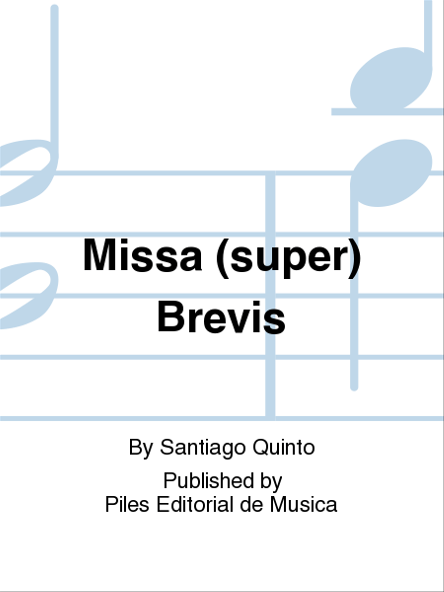 Missa (super) Brevis Choir scores gallery preview page 1