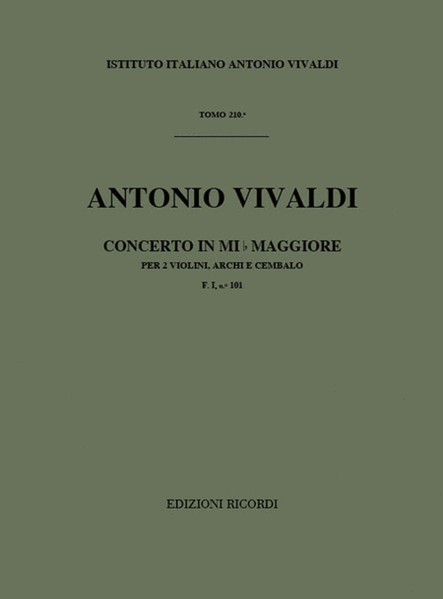 Concerto Per 2 Violini, Archi e BC in Mi Bem Rv515