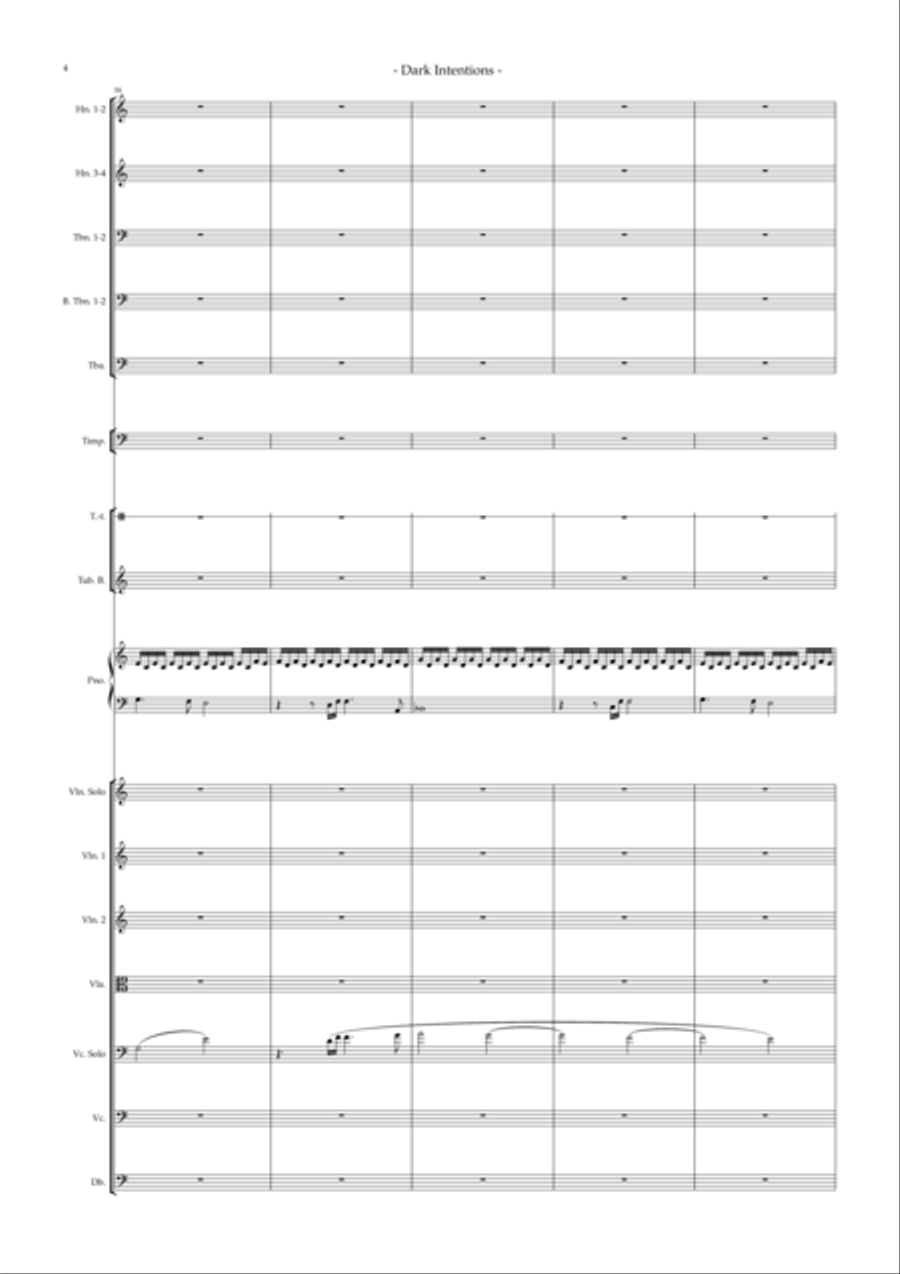 Dark Intentions Full Orchestra scores gallery preview page 4