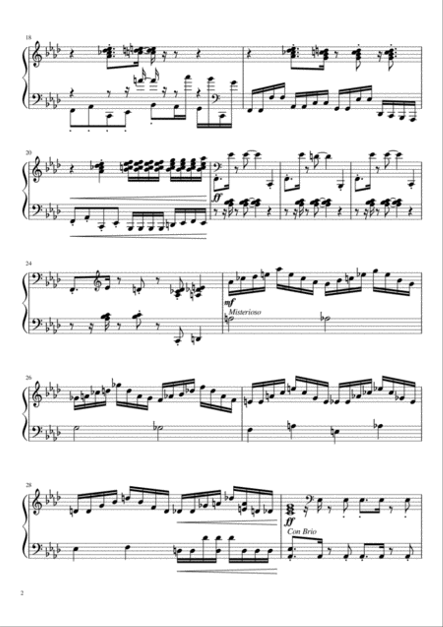 Out Once Again To The Edge Of The Earth Piano Solo scores gallery preview page 2