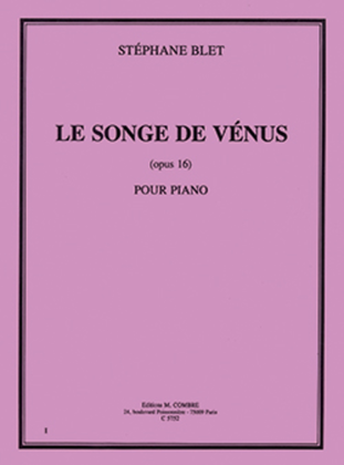 Book cover for Le Songe de venus Op. 16