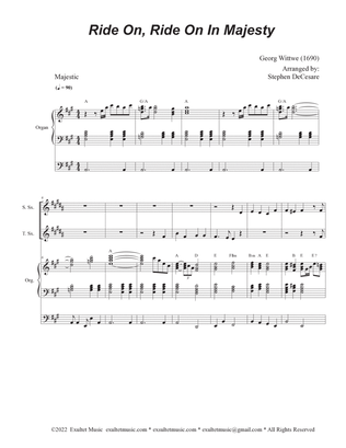 Ride On, Ride On In Majesty (Duet for Soprano and Tenor Saxophone)