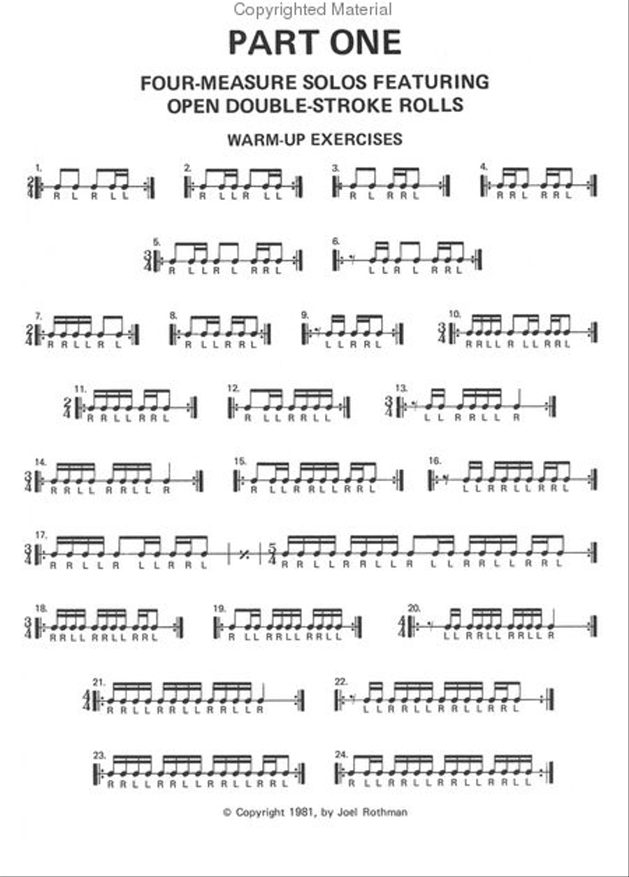 Easy Drum Solos To Develop Technique Drums scores gallery preview page 2