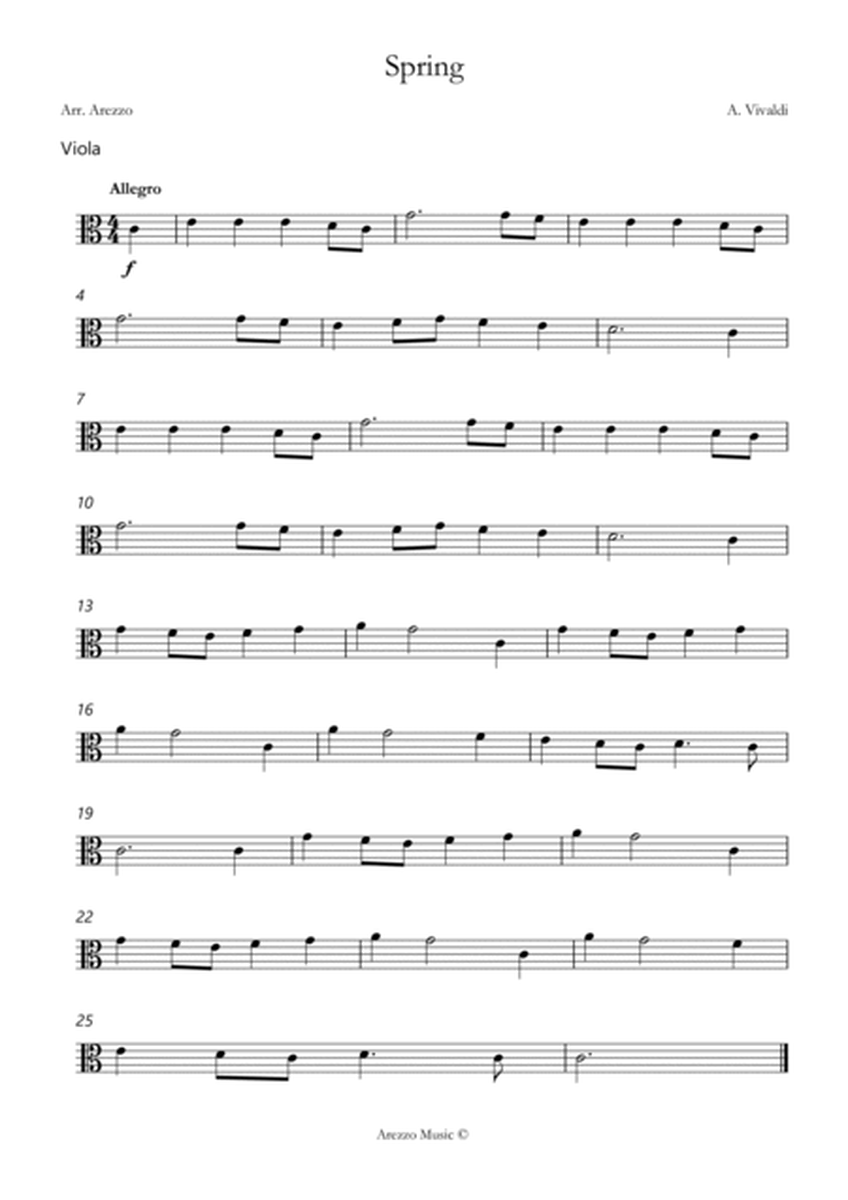 vivaldi spring easy Viola and Bassoon sheet music image number null