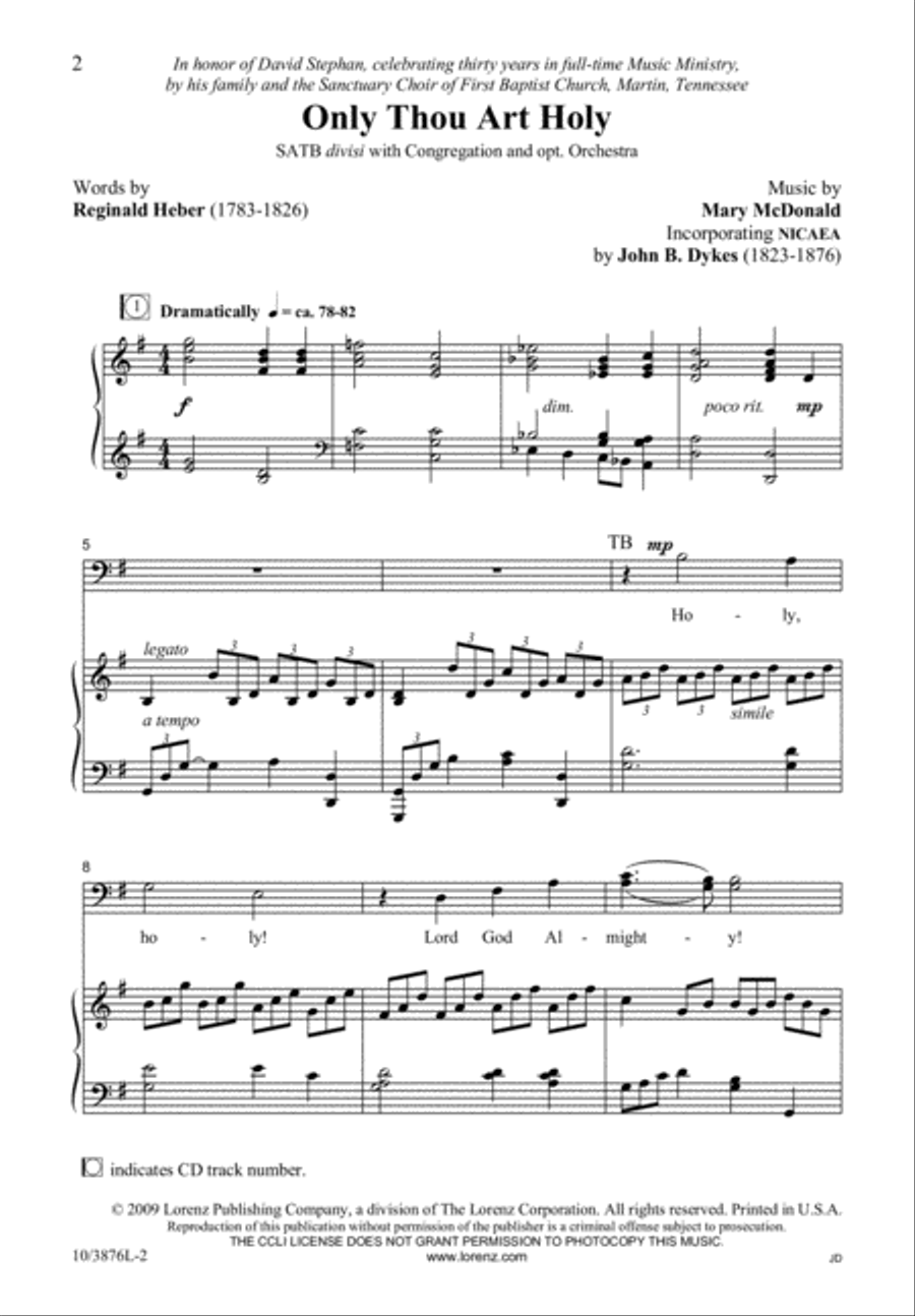 Only Thou Art Holy Only Thou Art Holy Divisi scores gallery preview page 3