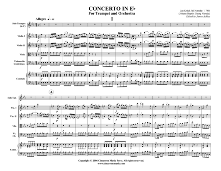 Concerto in Eb Chamber Orchestra scores gallery preview page 1