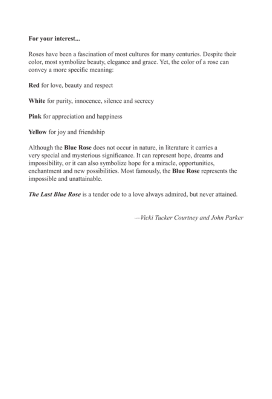 The Last Blue Rose SSA scores gallery preview page 2